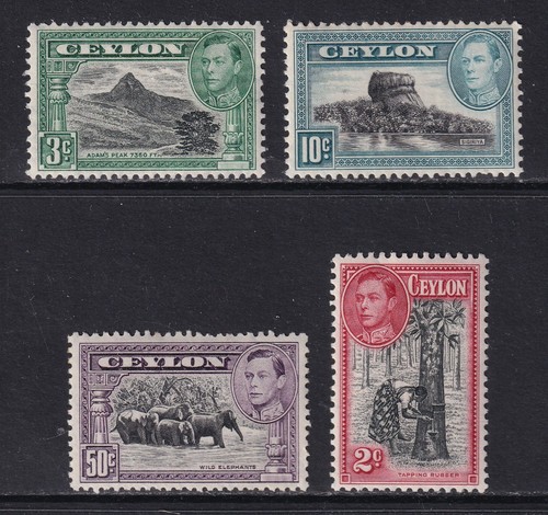 Ceylon 1938 kgvi - ceylon, 1938-49